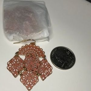 Coral chandelier like earrings